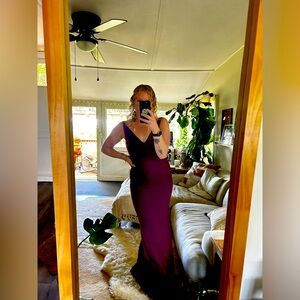 Wine Red Formal Dress